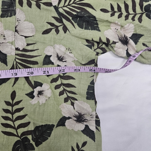 Puritan Mens Hawaiian Tropical Floral Pattern short sleeve button up shirt XL - Picture 3 of 7